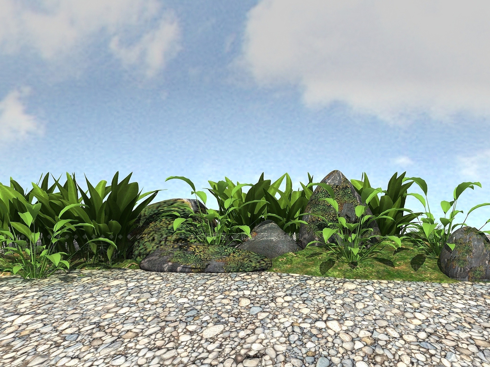 现代灌木3D模型下载【ID:1190488063】