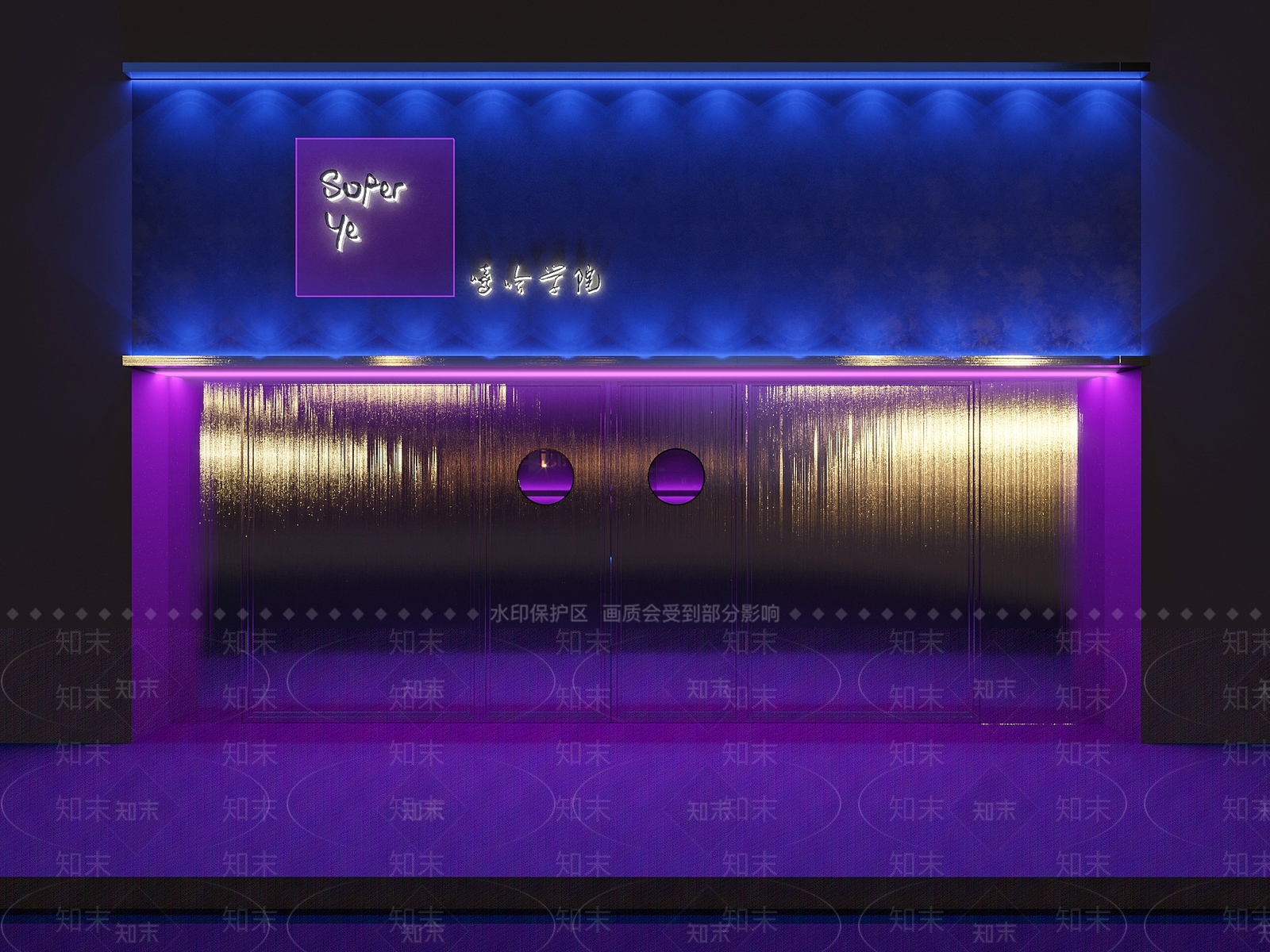现代简约酒吧3D模型下载【ID:1190488829】