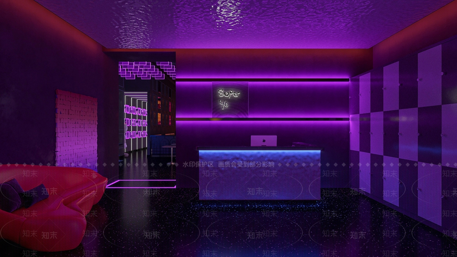 现代简约酒吧3D模型下载【ID:1190488829】