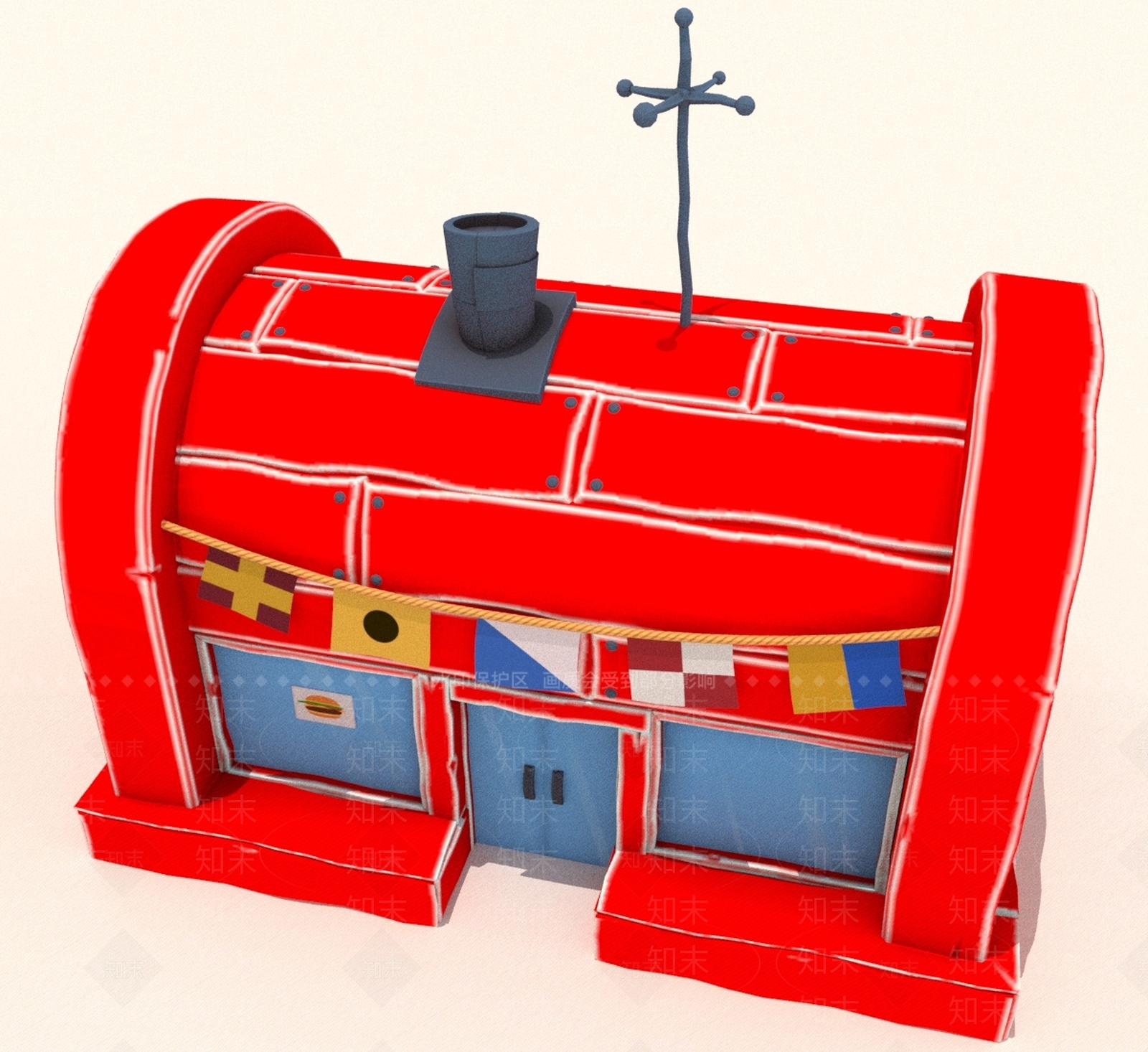 现代艺术风格建筑3D模型下载【ID:1190489970】