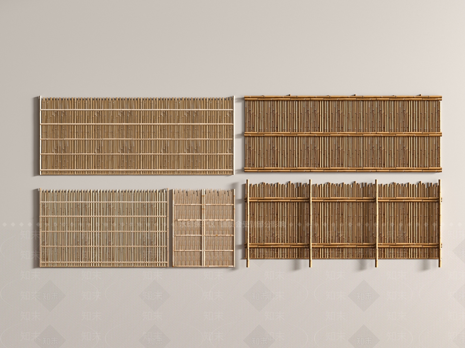 中式围墙3D模型下载【ID:1190491093】