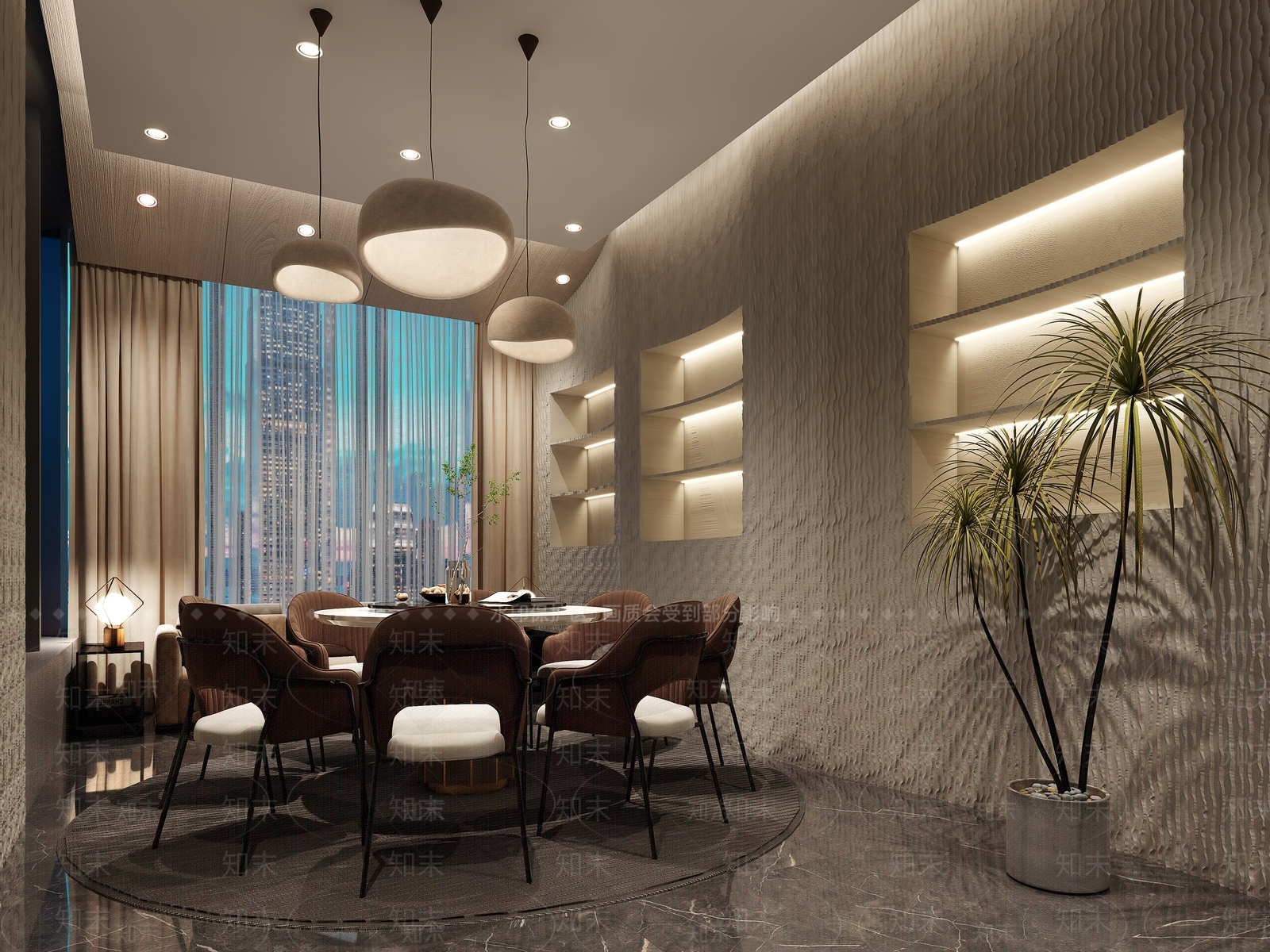 现代包厢3D模型下载【ID:1190492557】