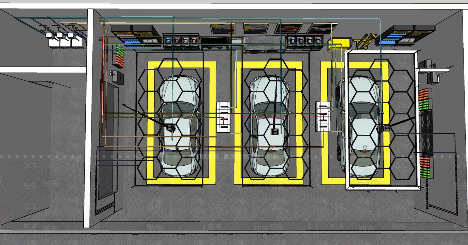 现代简约汽车4S店SU模型下载【ID:1190497750】