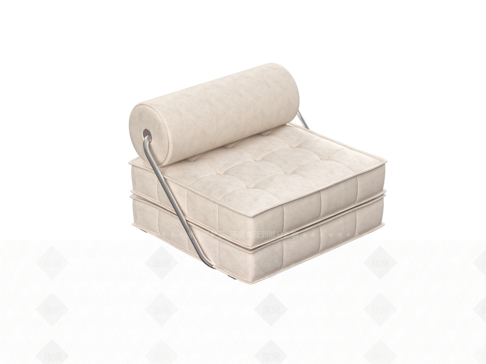 现代意式单人沙发SU模型下载【ID:1190497144】