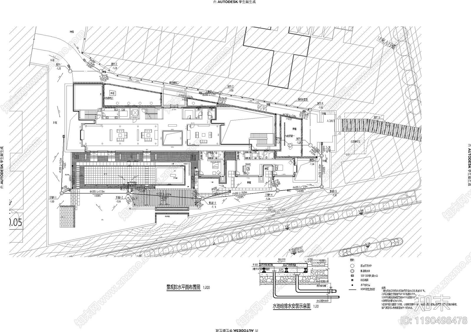 示范区景观cad施工图下载【ID:1190498478】