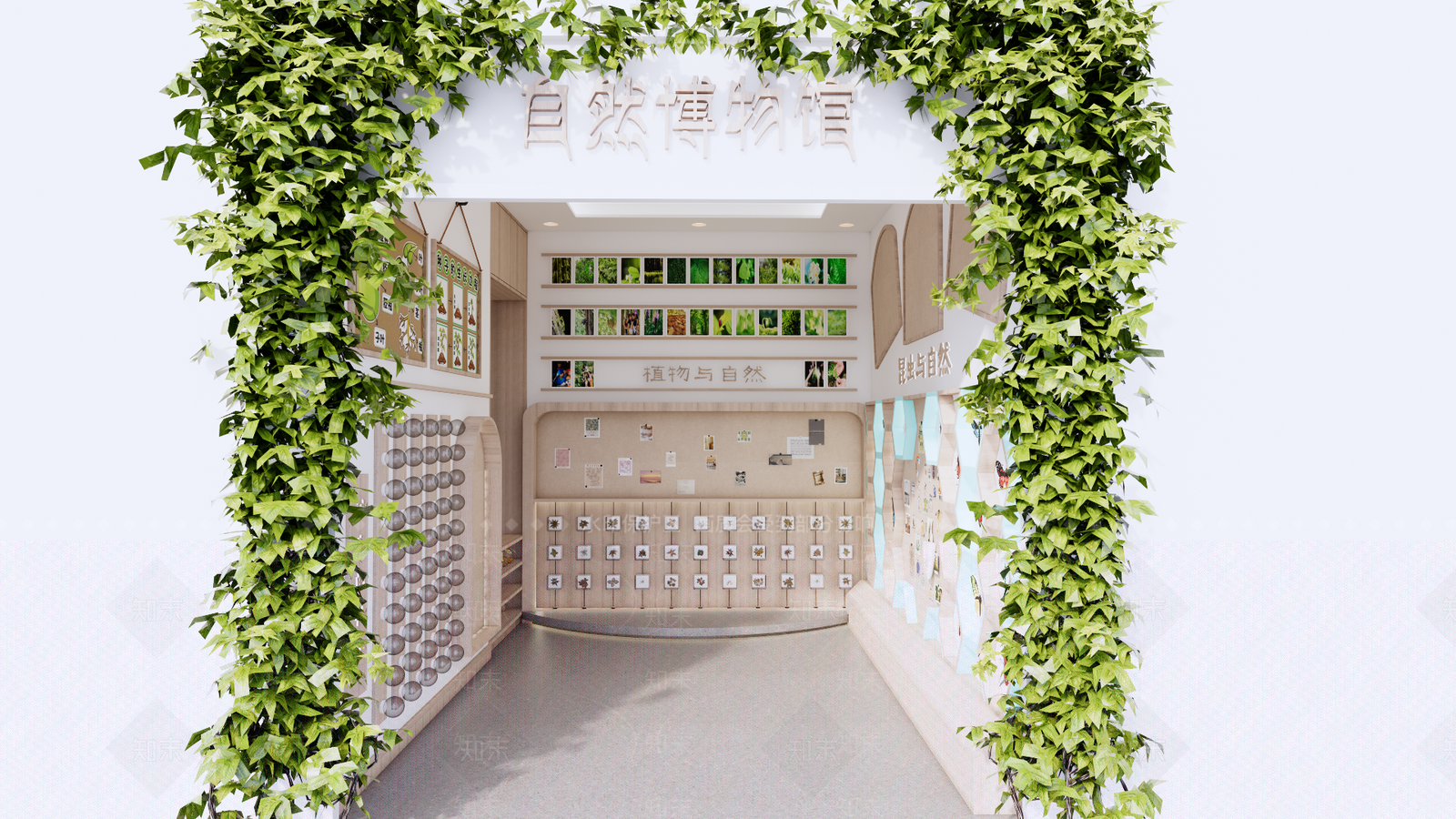 现代幼儿园内部SU模型下载【ID:1190500509】