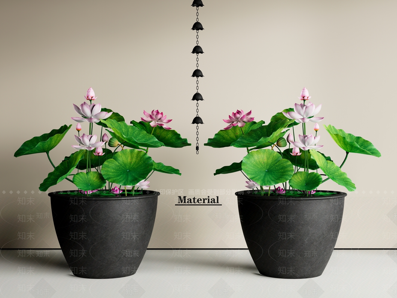 中式鱼缸3D模型下载【ID:1190501648】