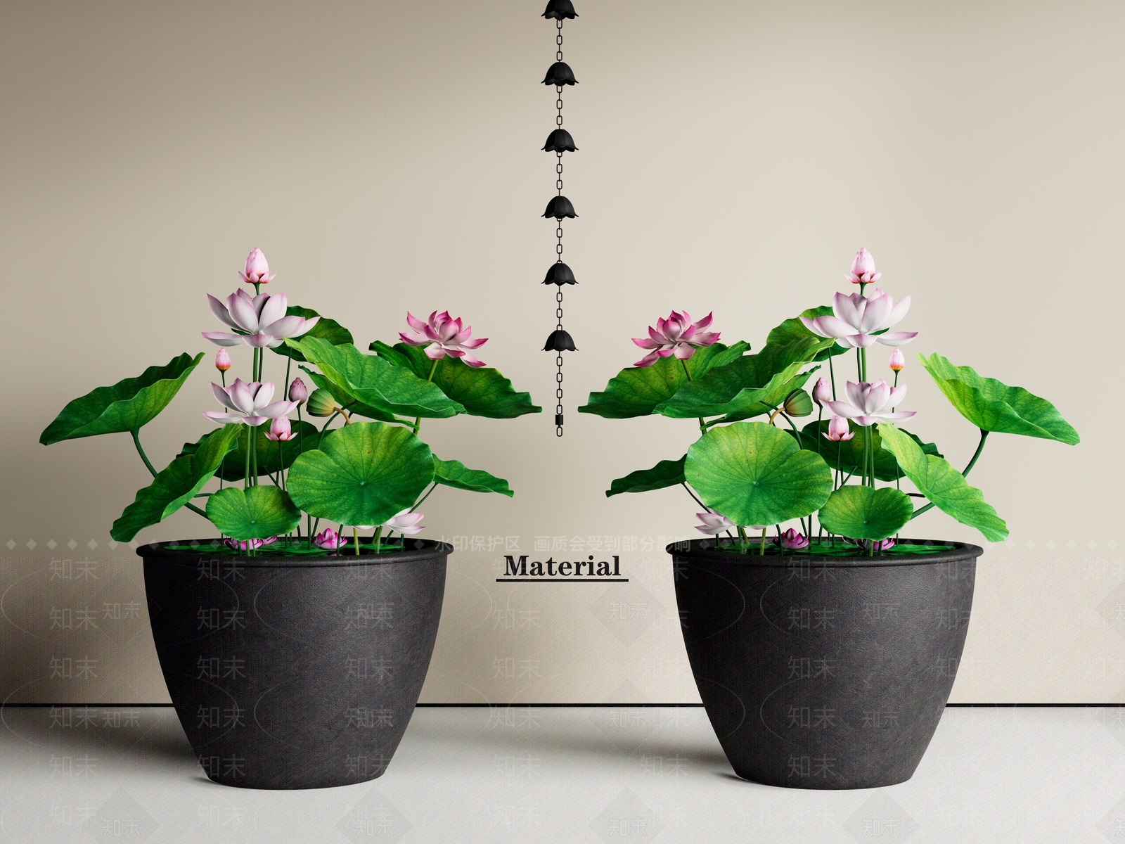 中式鱼缸SU模型下载【ID:1190501824】