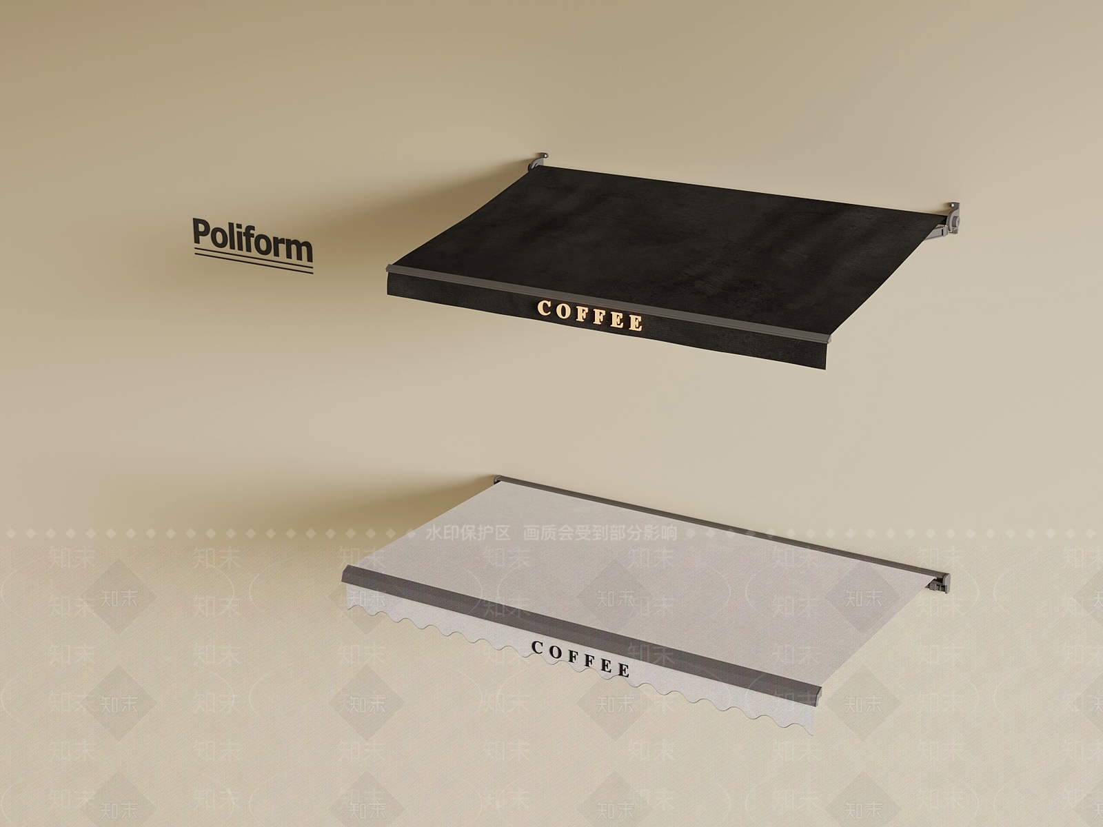 现代雨棚SU模型下载【ID:1190502973】