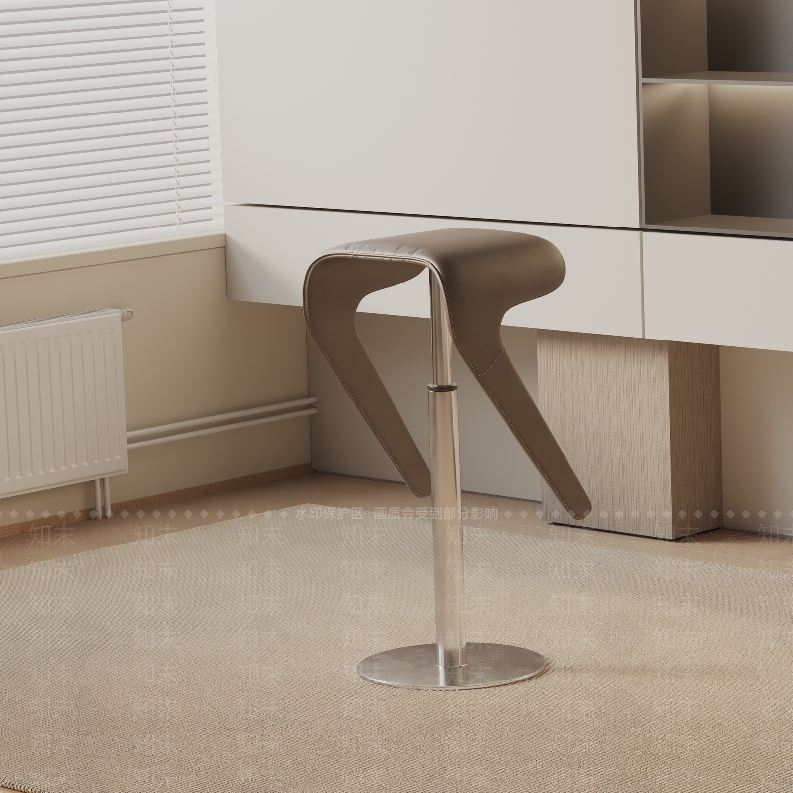现代吧椅3D模型下载【ID:1190507899】