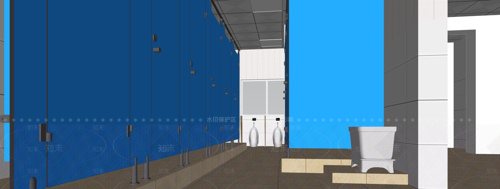 现代卫生间SU模型下载【ID:1190508191】