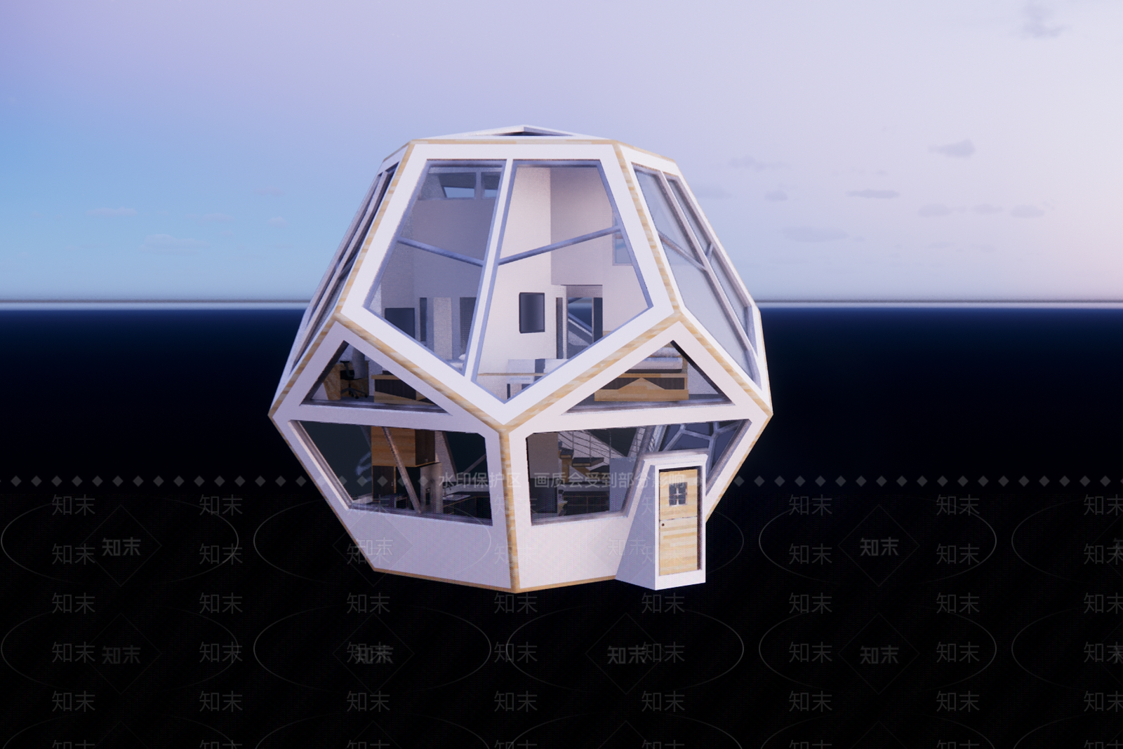 现代其他景观小建筑SU模型下载【ID:1190519403】