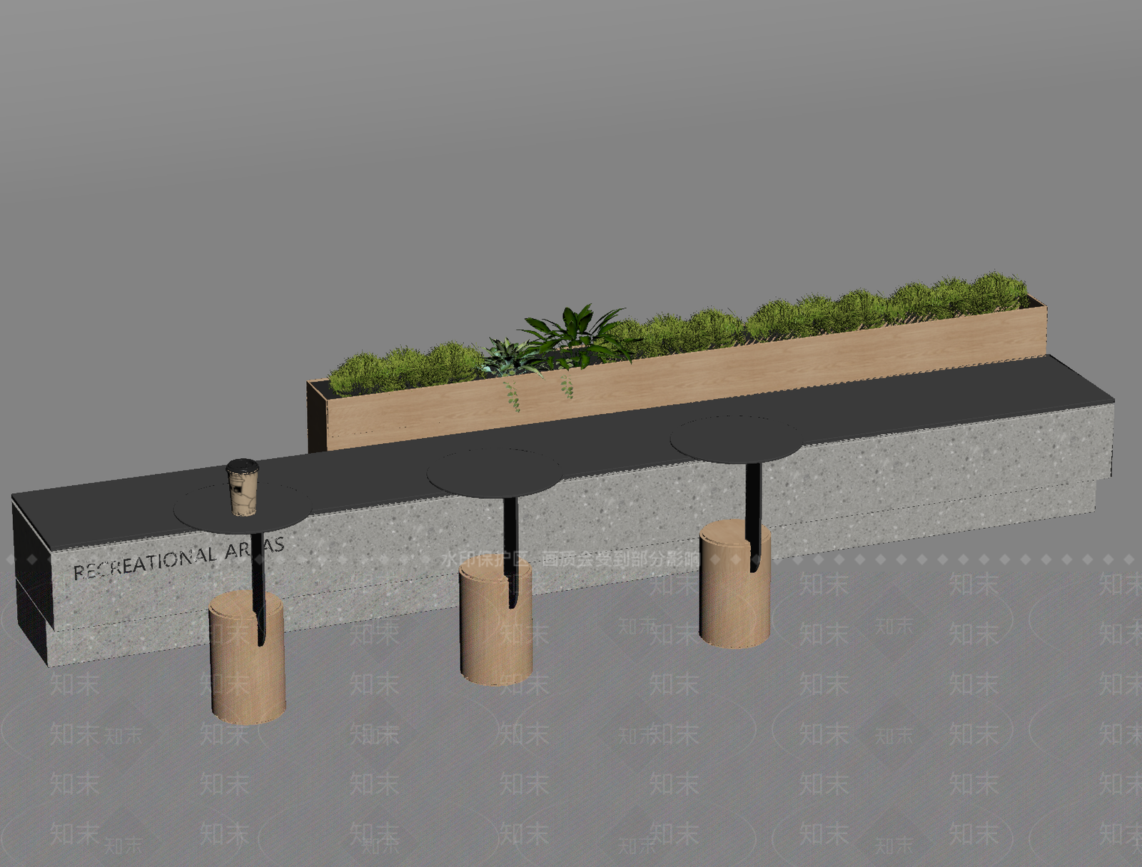 现代景观座椅SU模型下载【ID:1190522561】