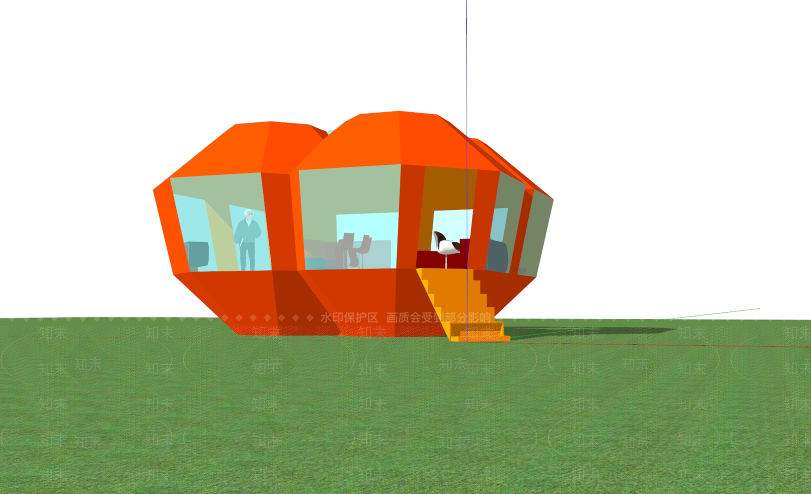 现代其他景观小建筑SU模型下载【ID:1190523572】