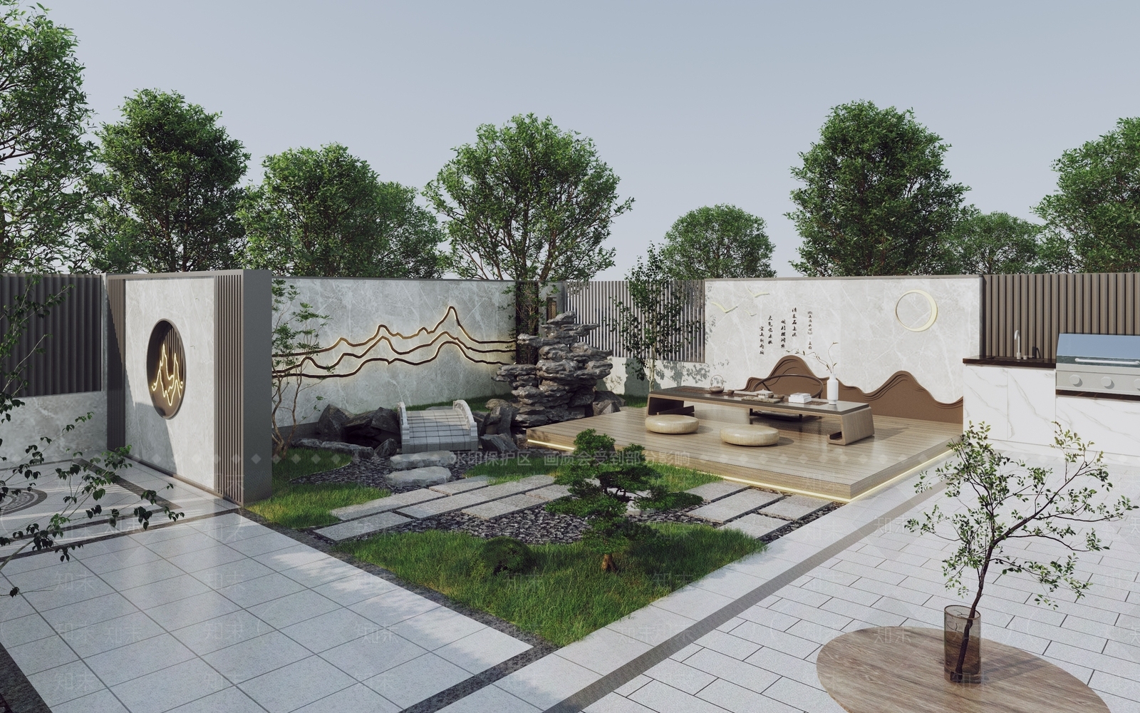 庭院3D模型精品下载_3dmax模型_知末网