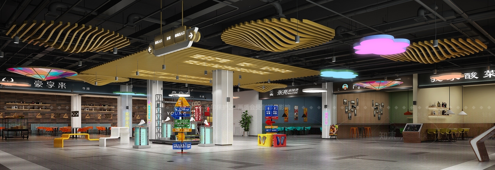 复古工业商场3D模型下载【ID:1190525221】