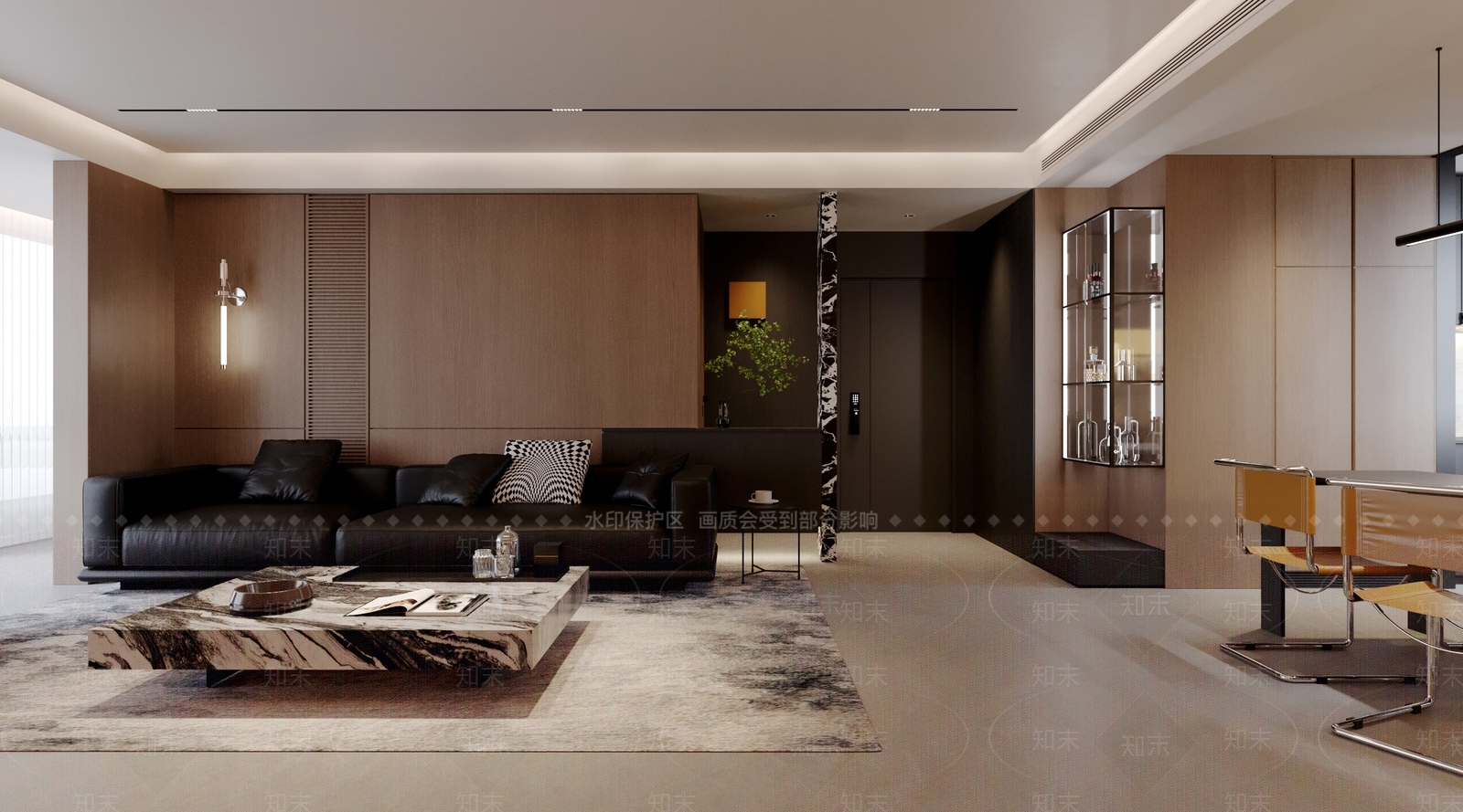 现代咖啡厅3D模型下载【ID:1215087943】