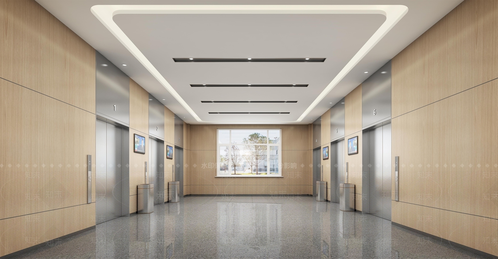 现代医院大厅3D模型下载【ID:1190527484】