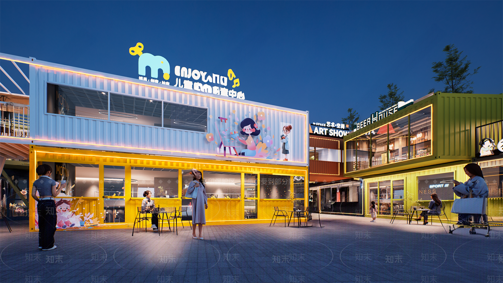 现代其他商业建筑3D模型下载【ID:1190528958】