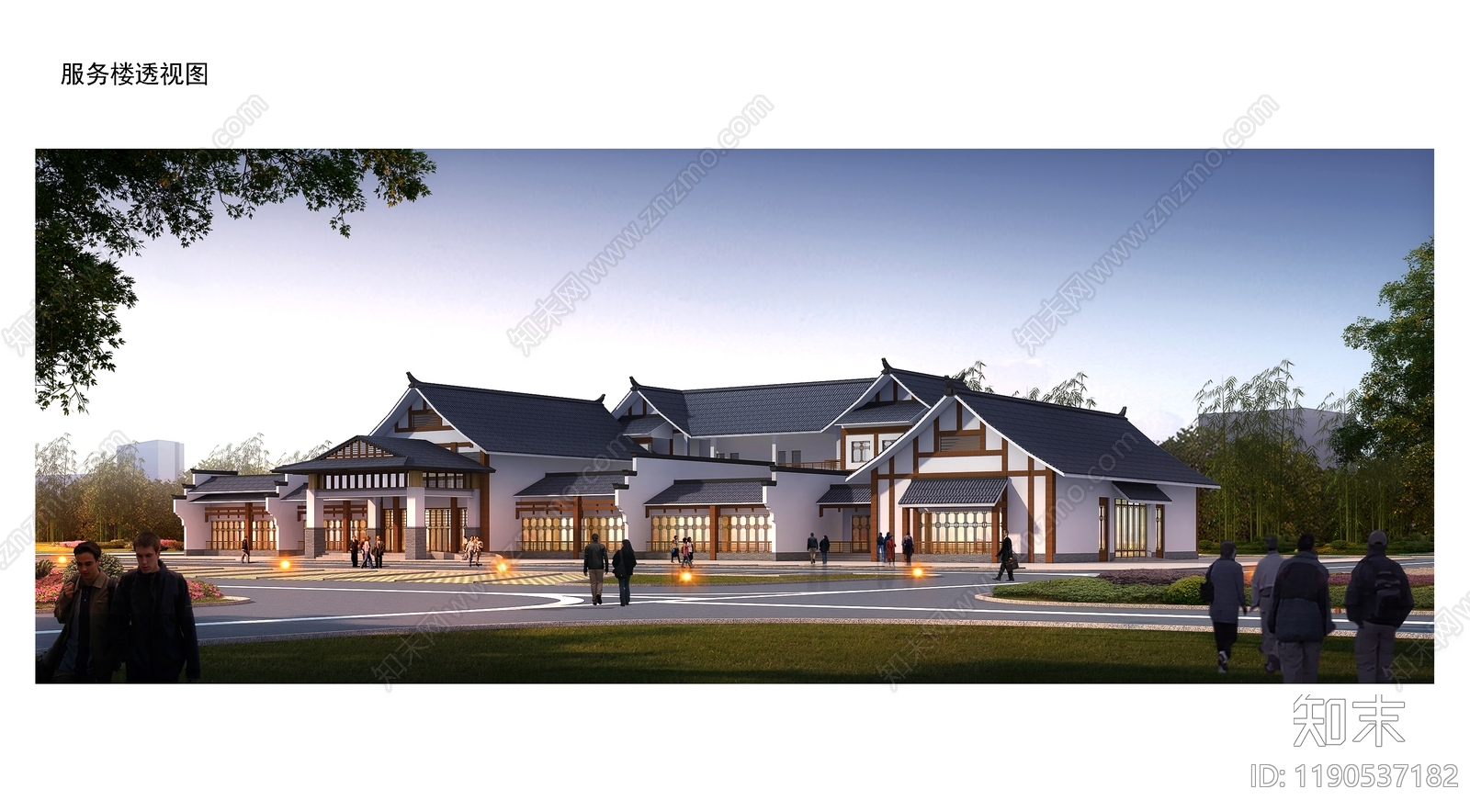 新中式交通建筑下载【ID:1190537182】