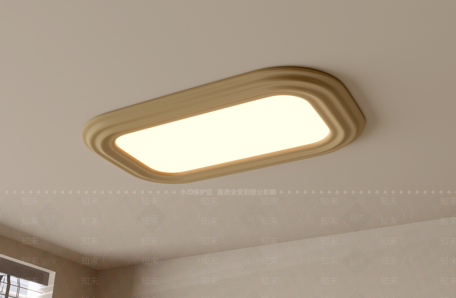 现代吸顶灯3D模型下载【ID:1190539032】