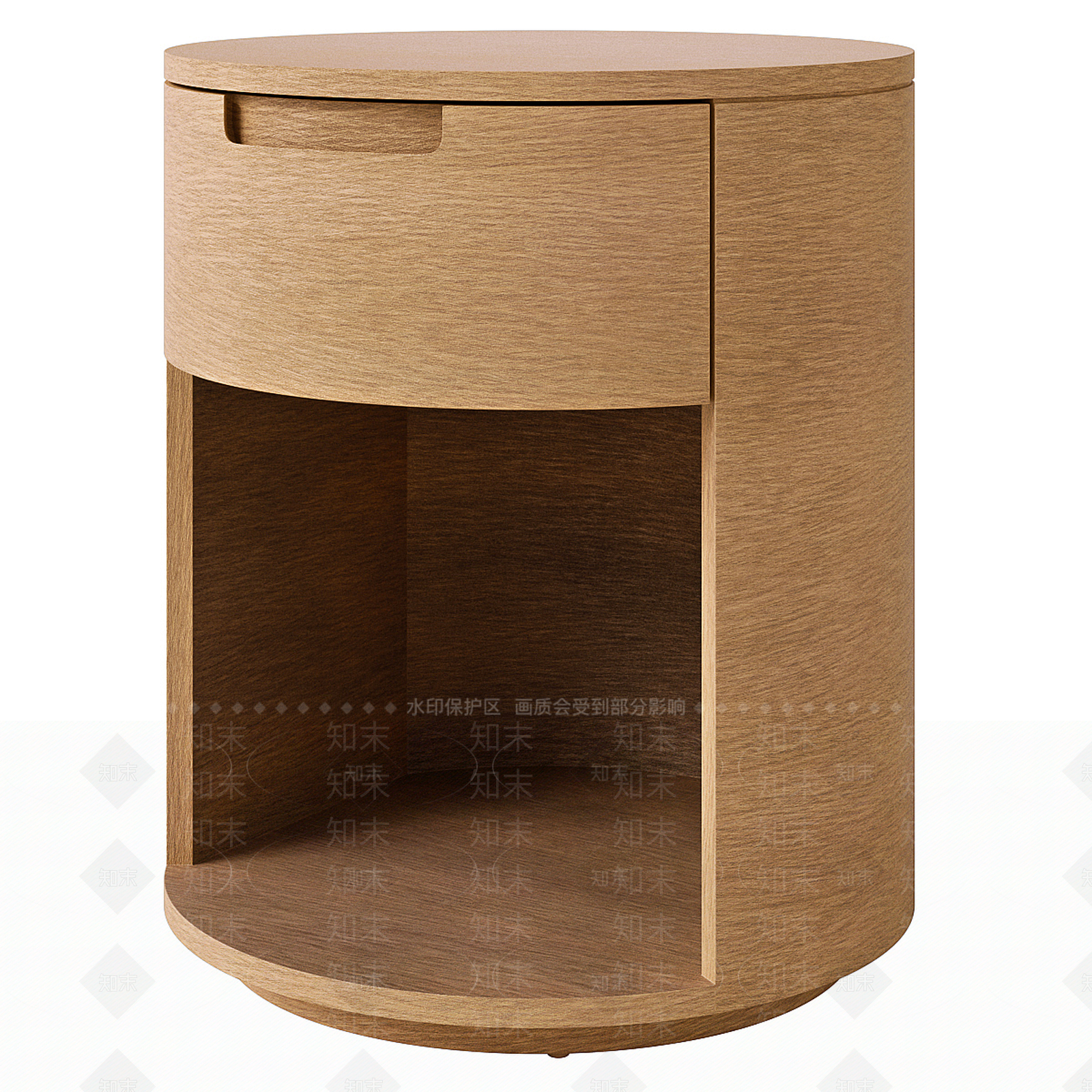 新中式中古床头柜3D模型下载【ID:1190541617】