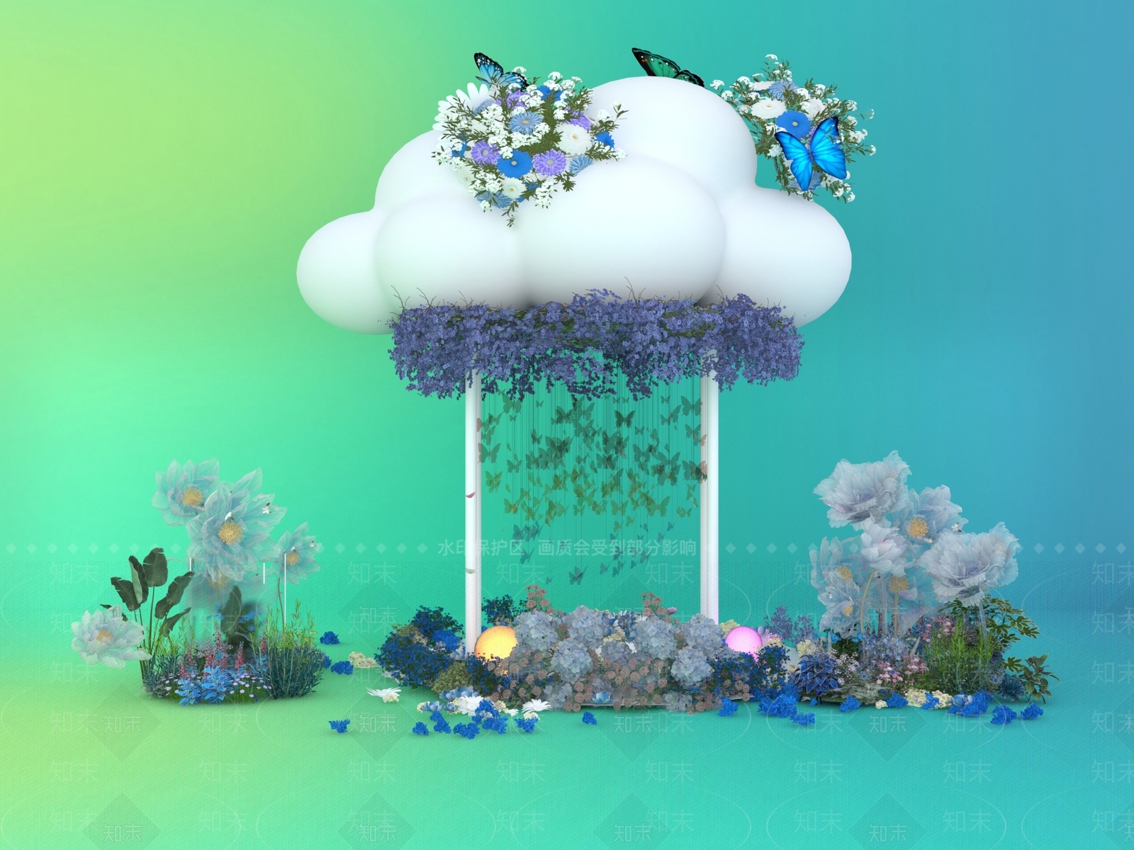 现代美陈3D模型下载【ID:1190544831】