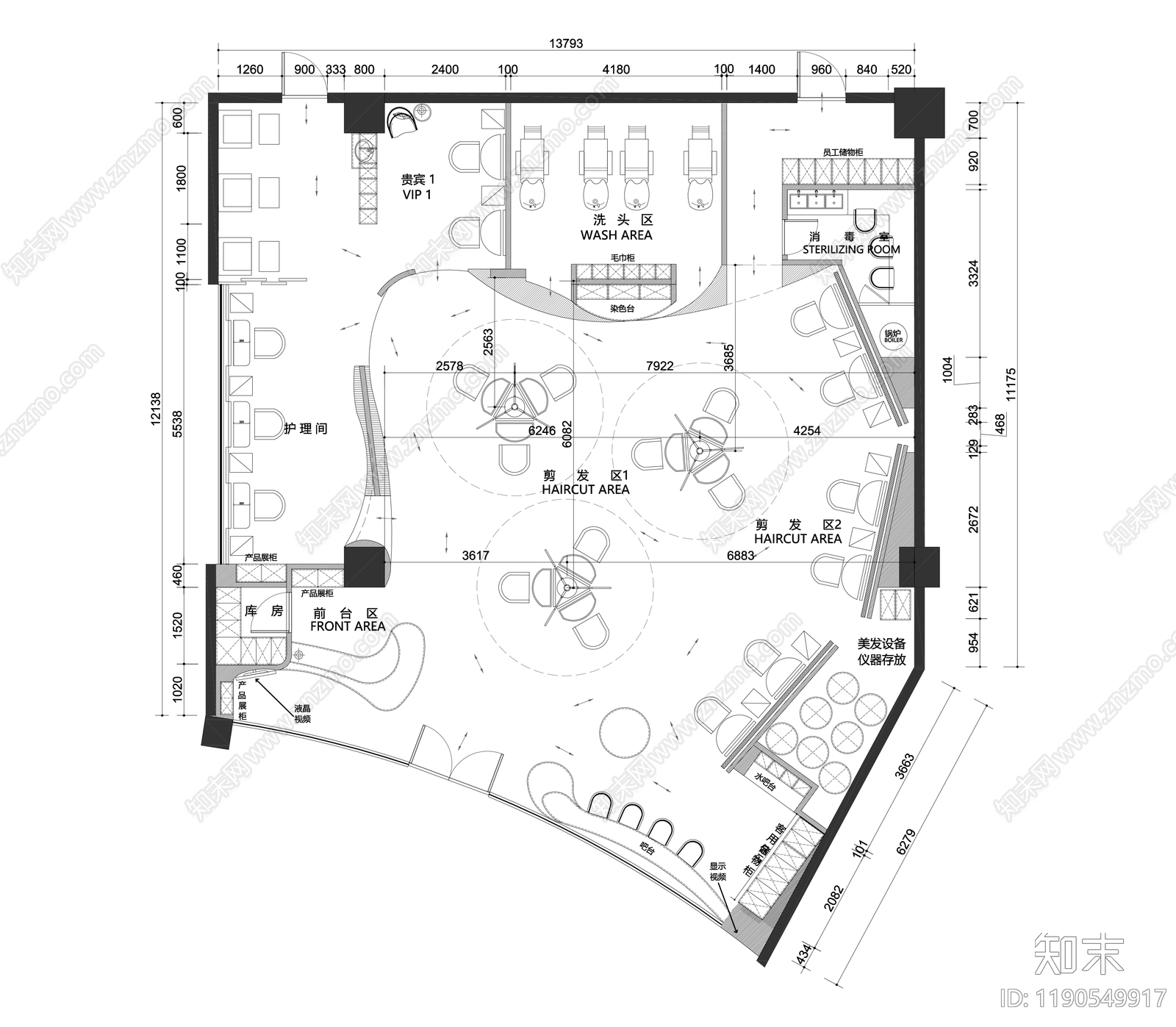 现代理发店施工图下载【ID:1190549917】