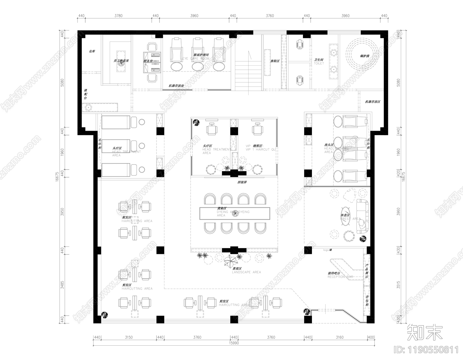 现代理发店施工图下载【ID:1190550811】