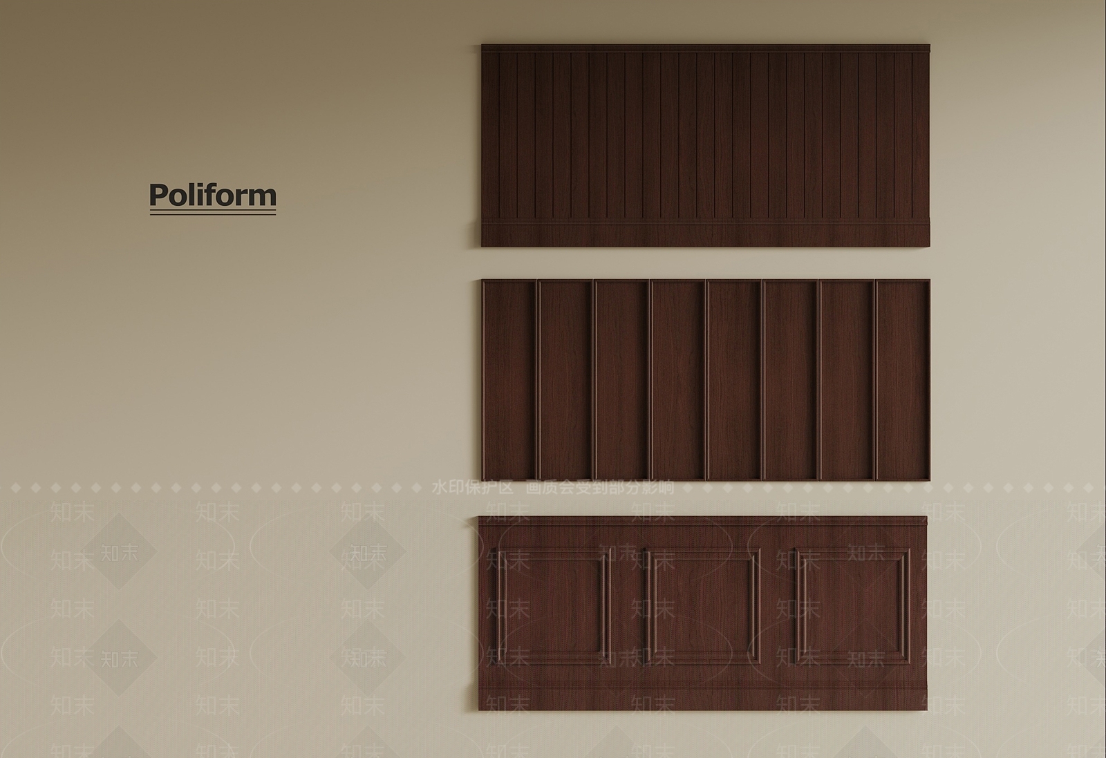 法式中古护墙板SU模型下载【ID:1190553498】