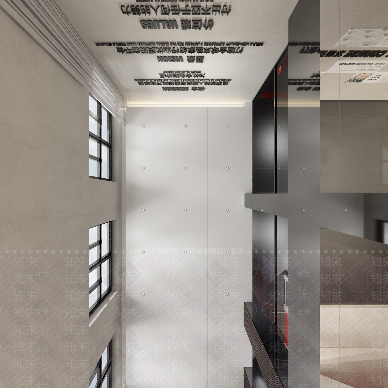 现代办公大厅3D模型下载【ID:1190553901】