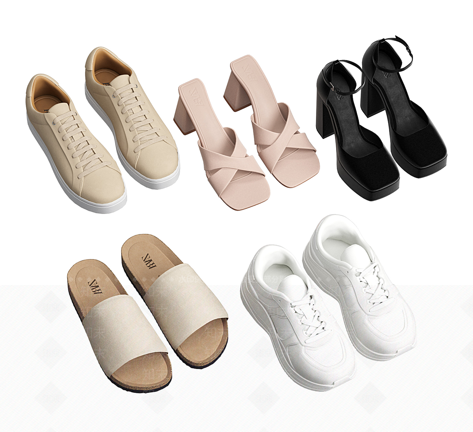 鞋子3D模型下载【ID:1190557827】