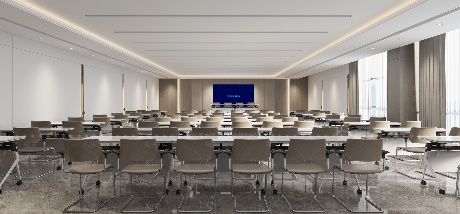 现代报告厅3D模型下载【ID:1190559213】
