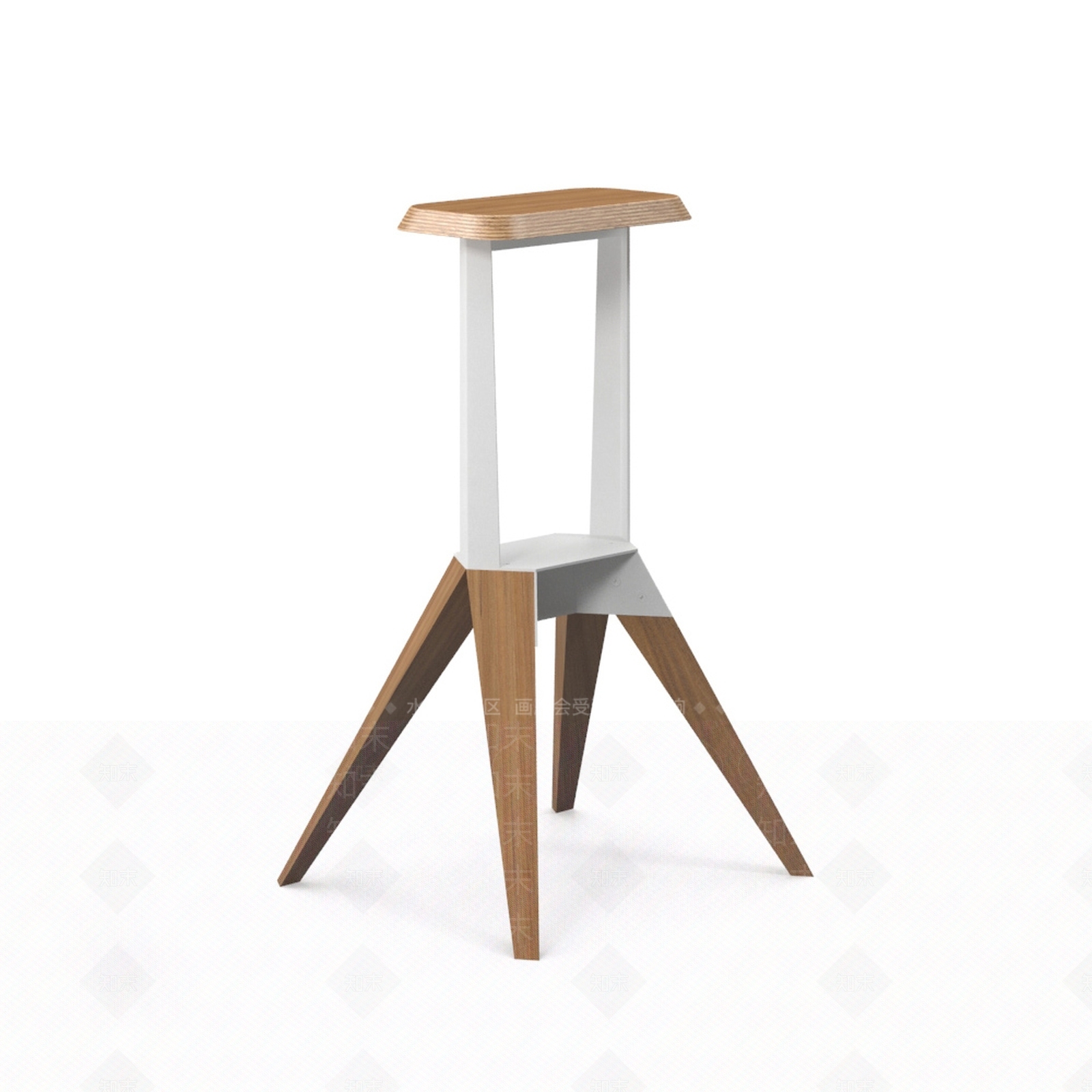 现代吧凳3D模型下载【ID:1190559307】