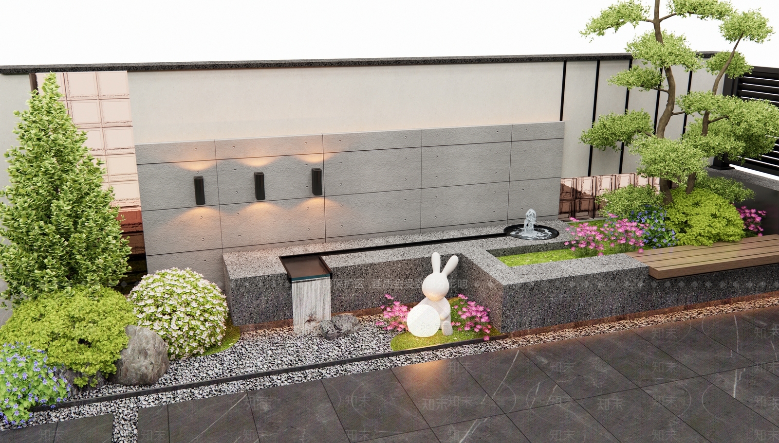 现代景墙3D模型下载【ID:1190561123】