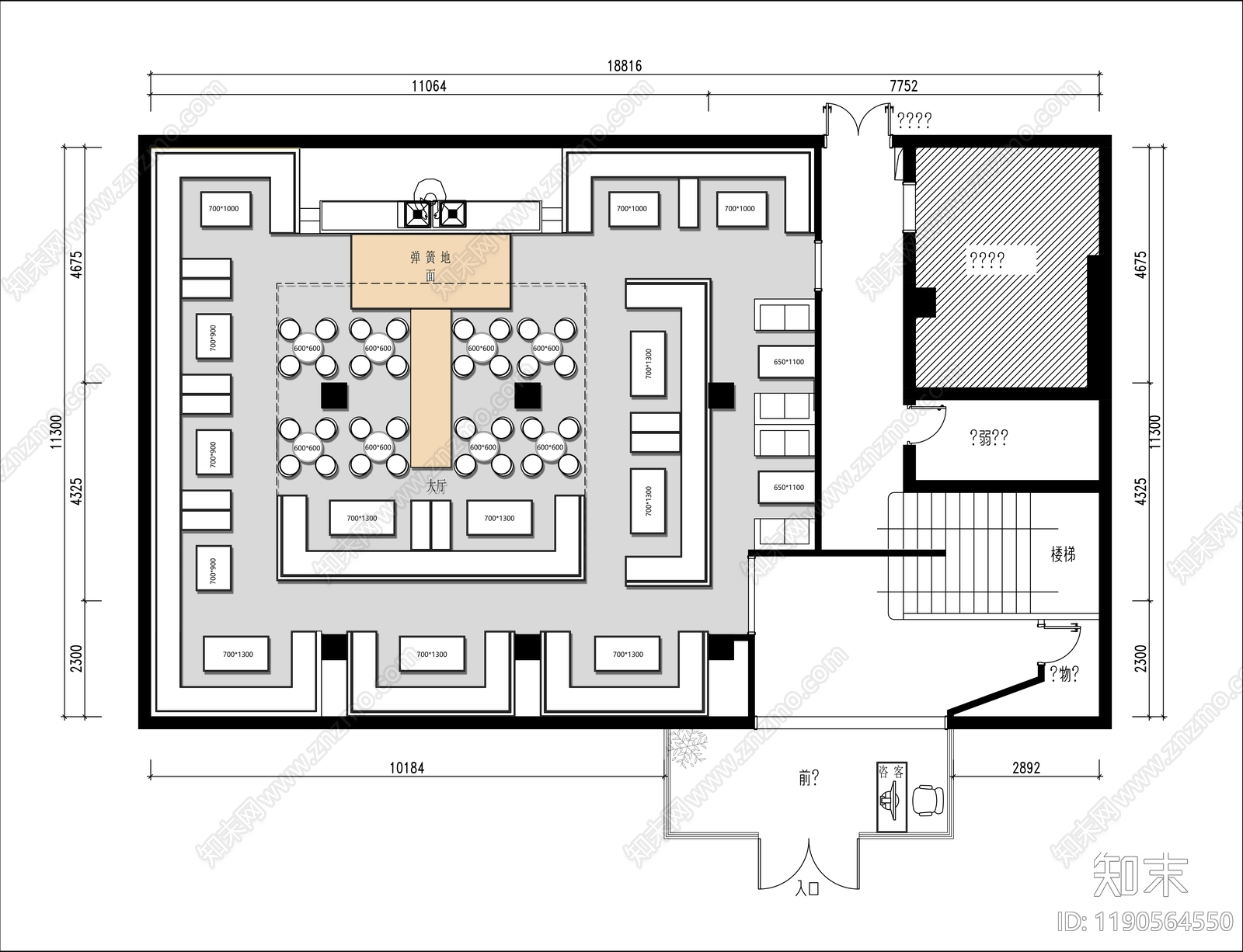 现代酒吧cad施工图下载【ID:1190564550】