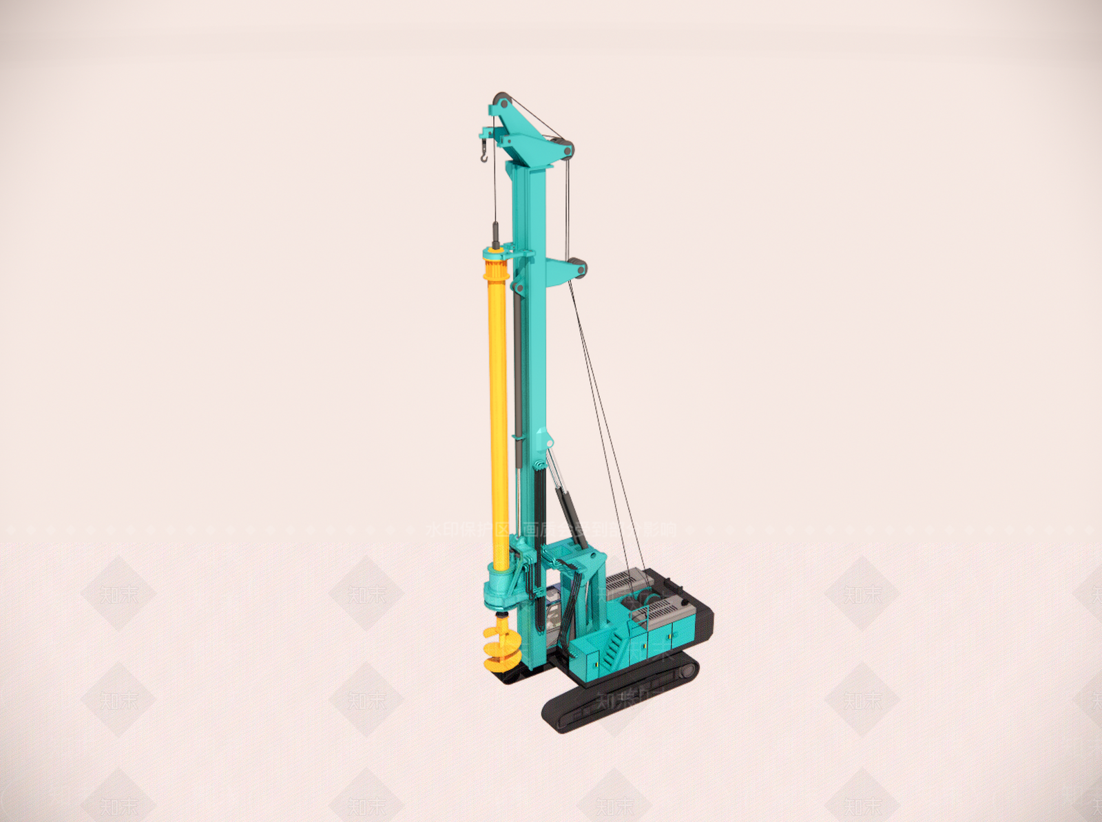 工程车SU模型下载【ID:1190568839】