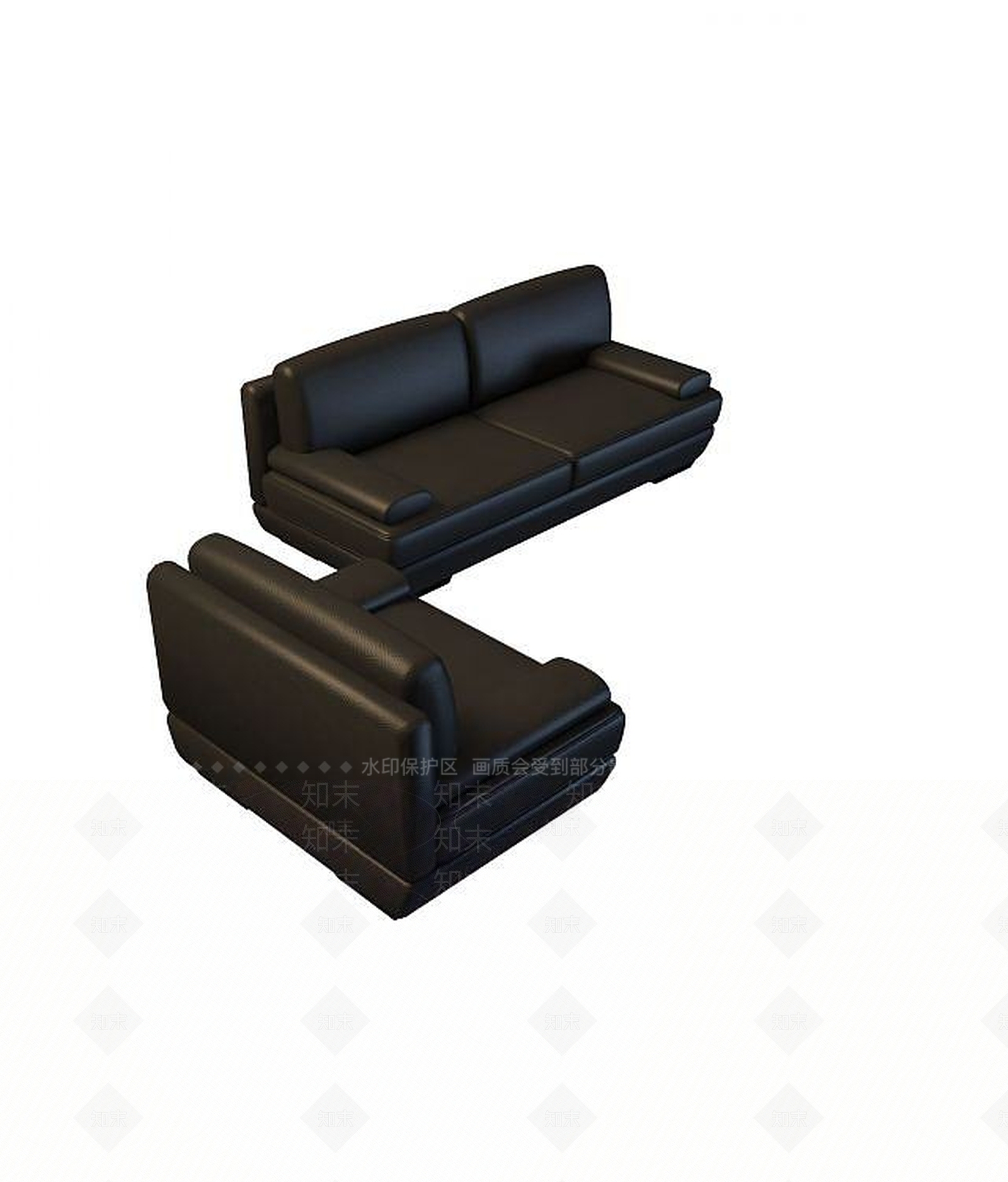 现代办公室沙发3D模型下载【ID:1190569070】