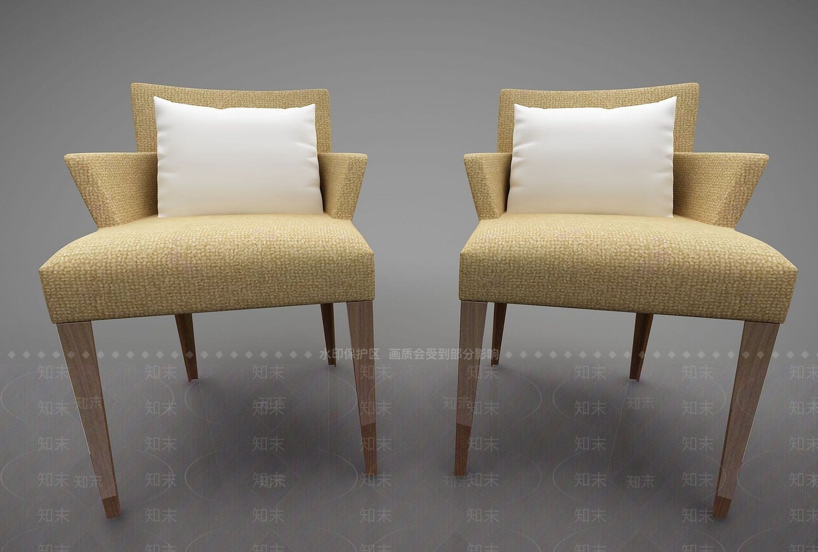 现代沙发椅子3D模型下载【ID:1190571240】