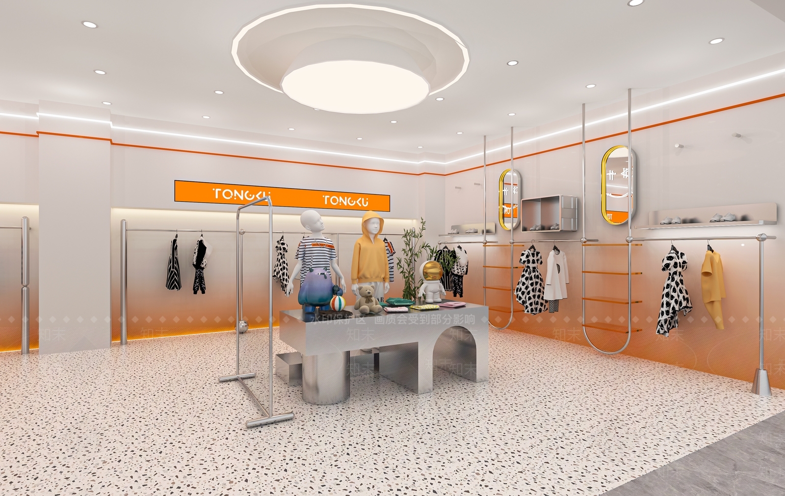 现代服装店3D模型下载【ID:1190573621】