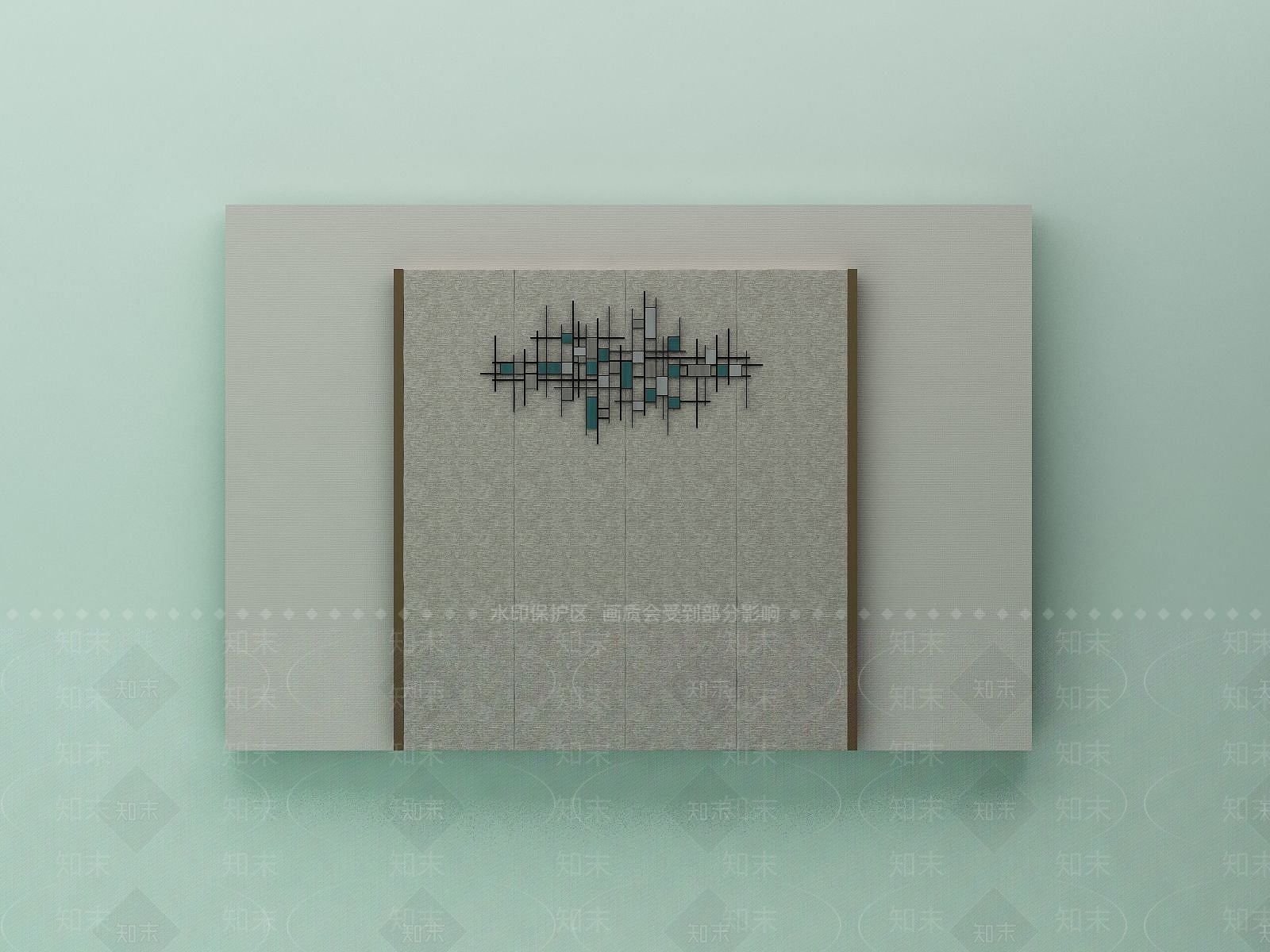 现代背景墙3D模型下载【ID:1190575781】
