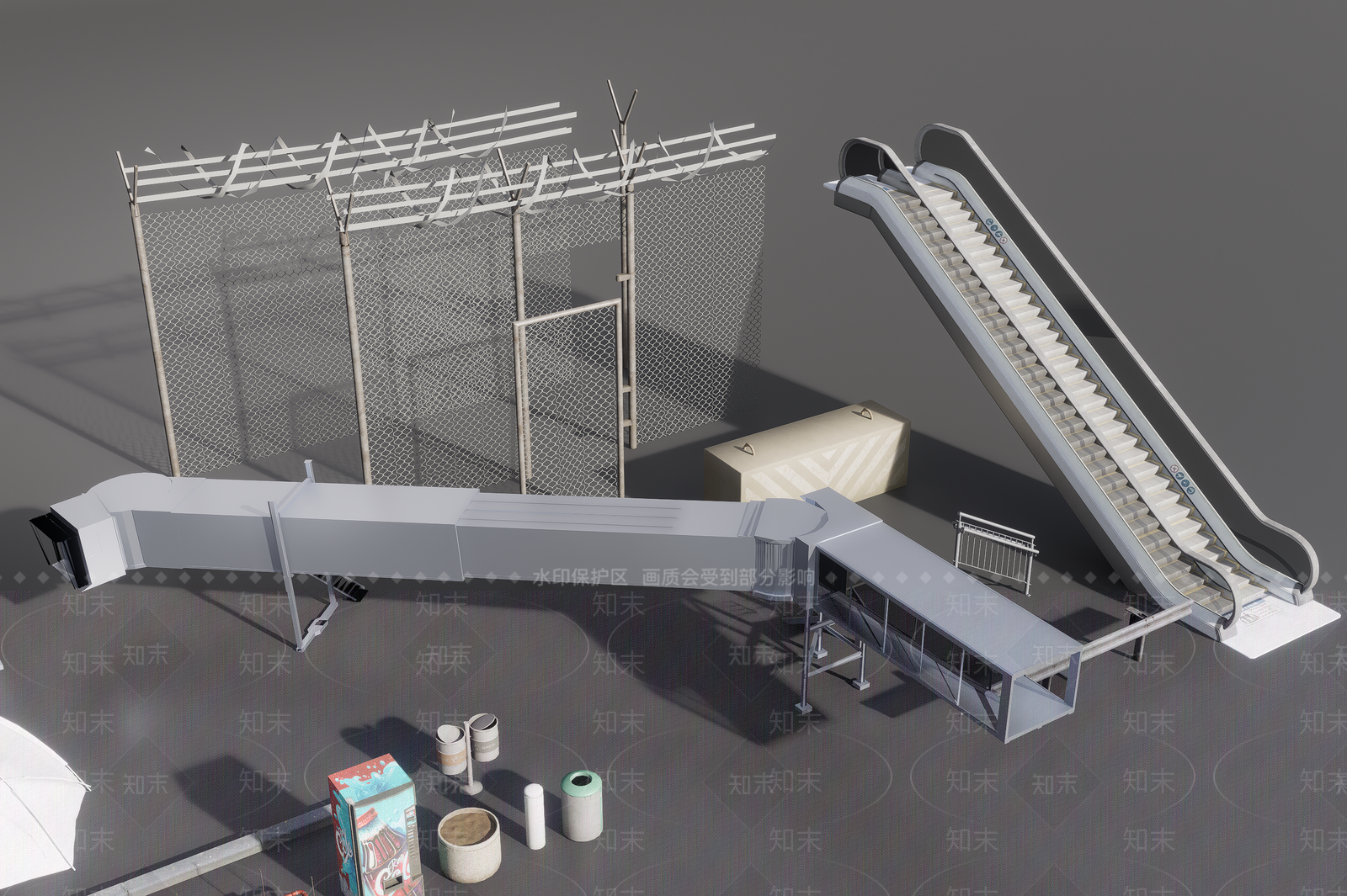 公用器材3D模型下载【ID:1190580326】