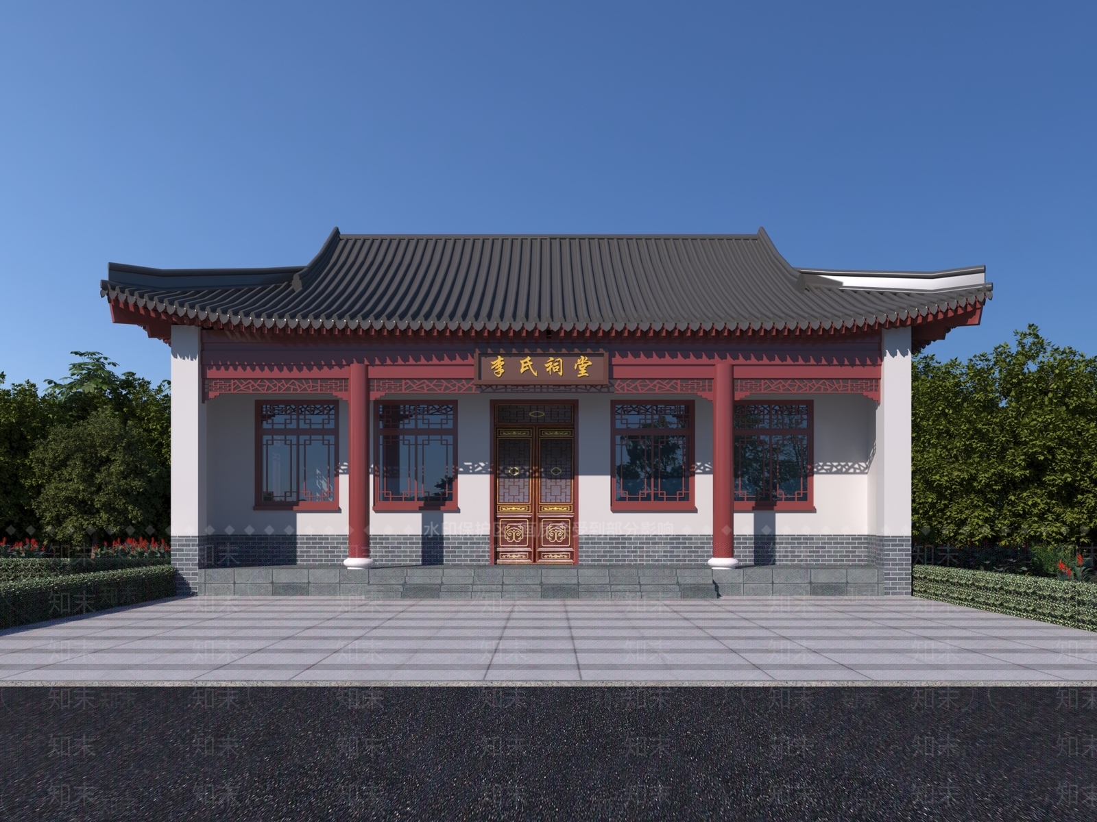 中古古建3D模型下载【ID:1190581653】
