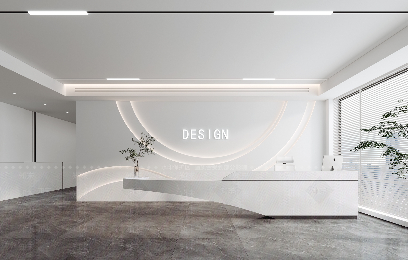 现代接待室3D模型下载【ID:1190593451】