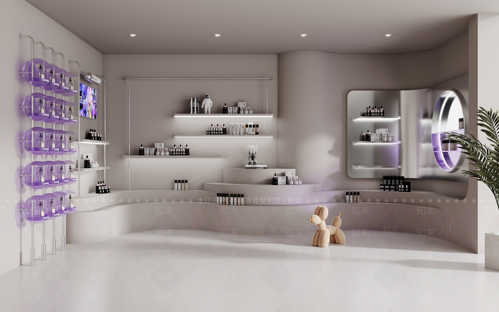 现代美妆店SU模型下载【ID:1190594108】