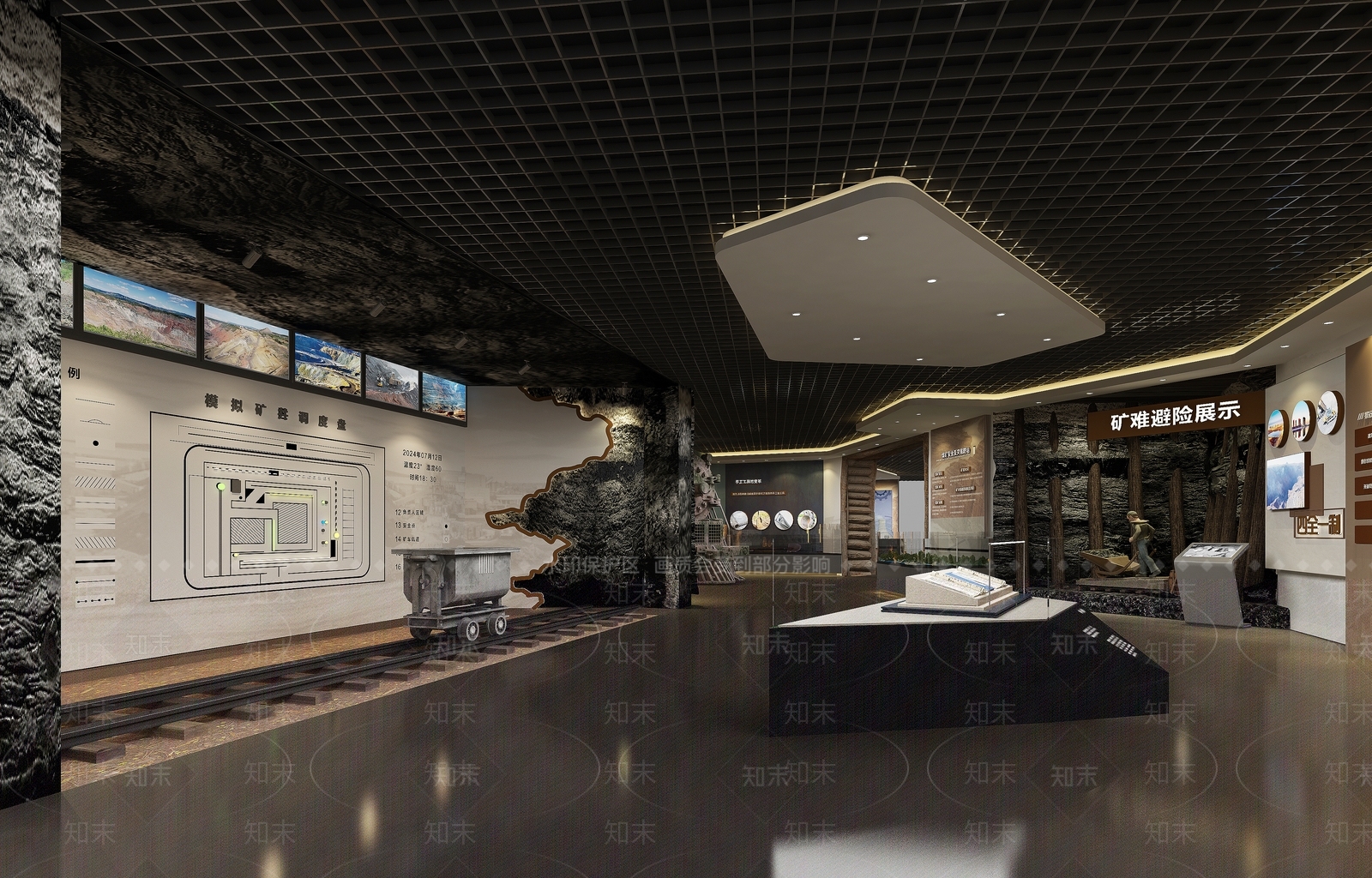 现代科技展厅3D模型下载【ID:1215088886】