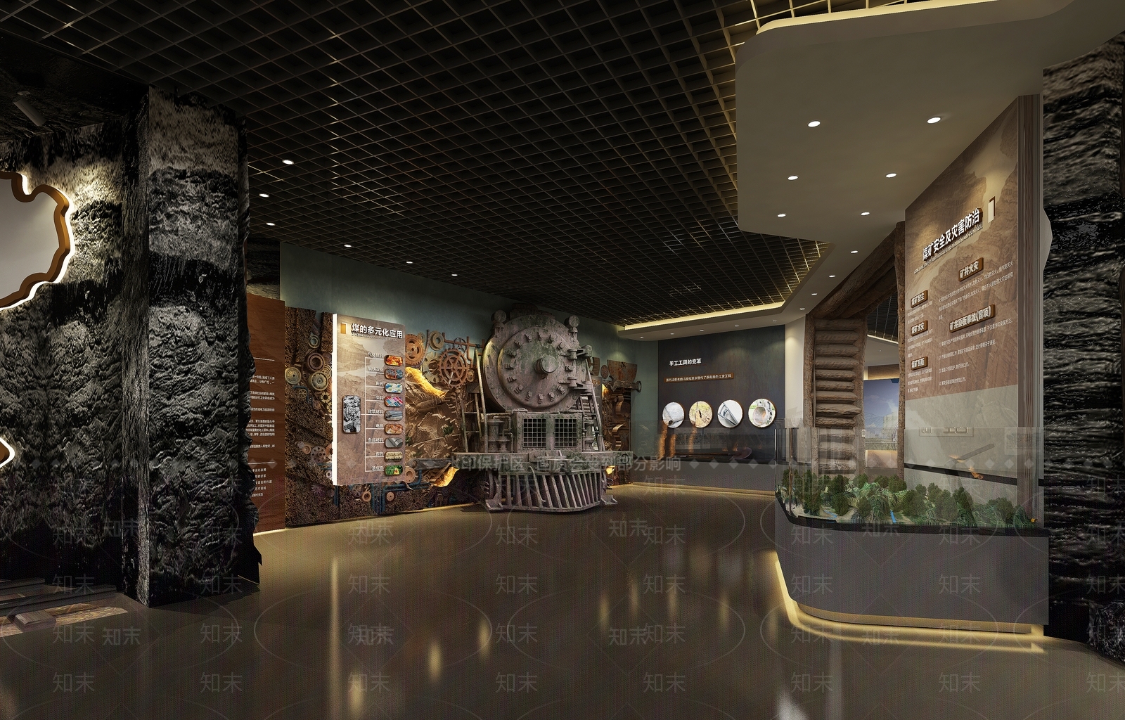现代科技展厅3D模型下载【ID:1215088886】