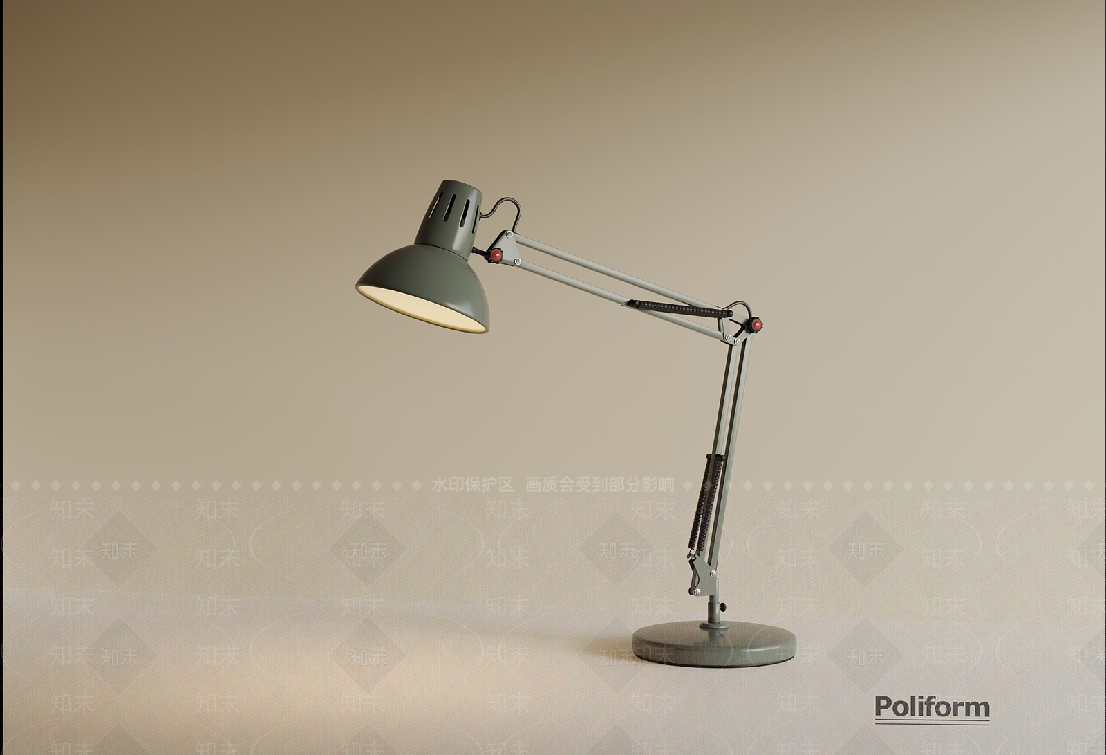 现代工业台灯3D模型下载【ID:1190599853】