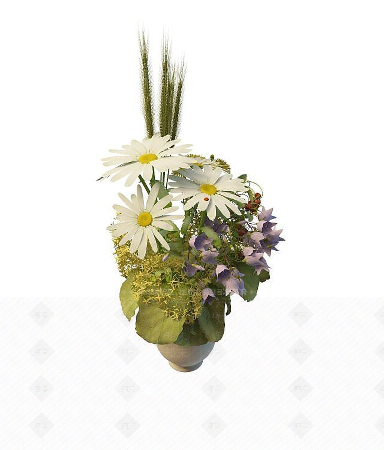 现代摆件组合3D模型下载【ID:1190600675】