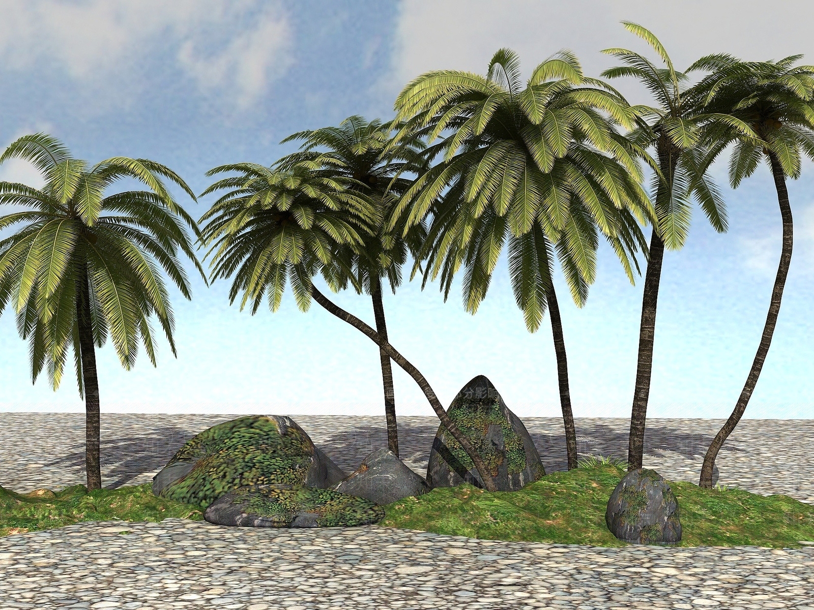 现代办公桌3D模型下载【ID:1190602299】